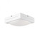 Square Casted Metal LED Flush Mount with Descending Segmental Dome Shaped White Acrylic (461|FM11513-WH)
