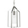Vertex Collection One-Light Brushed Nickel Clear Glass Contemporary Foyer Light (149|P500431-009)