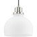 Garris Collection One-Light Brushed Nickel Etched Opal Glass Transitional Mini-Pendant (149|P500406-009)