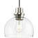 Garris Collection One-Light Brushed Nickel Clear Glass Transitional Mini-Pendant (149|P500405-009)
