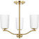 Adley Collection Three-Light Etched White Glass New Traditional Semi-Flush Convertible Light (149|P400349-012)
