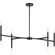 Arya Collection Eight-Light Matte Black Luxe Linear Chandelier (149|P400338-31M)