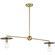 Trimble Collection Two-Light Brushed Bronze Linear Chandelier (149|P400336-109)