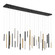 Santana 30 Light LED Chandelier in Mixed Black, Gold and Nickel (4304|46814-012)
