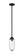 1 Light Pendant (276|651P-ROD-MB)