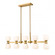 10 Light Linear Chandelier (276|494-10L-MGLD)