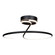 Halo Collection Integrated LED Semi-Flush Mount, Black (12|AC6633BK)