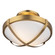 Cara Collection 2-Light Flush Mount, Brushed Brass (12|AC11703BR)