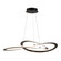 Wave Collection Integrated LED Chandelier, Black (12|AC7079BK)