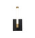 Infiniti Collection 1-Light Integrated LED Sconce, Matte Black & Brass (12|SC13081BB)