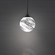 Quest 1 Light LED 3000K/3500K/4000K 120V-277V Mini Pendant in Aged Brass with Optic Haze Quartz (1118061|BPD40206-AB)