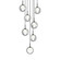 Delcia Chandelier (3605|C60607BKSM)
