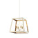 Rosalie White + Aged Gold Brass Pendant (3605|C72104WHAG)