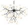 Hydragea Bloom Matte Black Pendant (3605|C69836MB)
