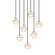 Misty Aged Gold Brass Pendant (3605|C33107AG)