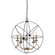 SUMERSIDE, MBK + Gold Color, 5 Lt Chain Chandelier, 60W Type C, 25'' x 26 1/2'' (801|ICH282B05BKG25)