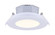 LED Recess Downlight, 4'' White Color Trim, 9W Dimmable, 3000K, 500 Lumen, Recess mounted (801|DL-4-9RR-WH-C)