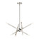 8 Light Brushed Nickel Chandelier with Black Chrome Finish Accent (108|46844-91)
