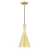 1 Light Soft Gold Pendant with Polished Brass Finish Accents (108|41185-33)