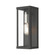1 Light Black Outdoor ADA Medium Wall Lantern with Brushed Nickel Finish Accents (108|28032-04)