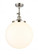 Beacon - 1 Light - 14 inch - Polished Nickel - Adjustable Semi-Flush Mount (3442|201F-PN-G201-14)