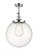 Beacon - 1 Light - 14 inch - Polished Chrome - Adjustable Semi-Flush Mount (3442|201F-PC-G204-14)