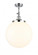 Beacon - 1 Light - 14 inch - Polished Chrome - Adjustable Semi-Flush Mount (3442|201F-PC-G201-14)