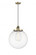 Beacon - 1 Light - 14 inch - Antique Brass - Cord hung - Mini Pendant (3442|201CSW-AB-G202-14)
