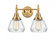 Fulton - 2 Light - 16 inch - Brushed Brass - Bath Vanity Light (3442|447-2W-BB-G172)