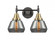 Fulton - 2 Light - 16 inch - Black Antique Brass - Bath Vanity Light (3442|447-2W-BAB-G173)