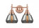 Fulton - 2 Light - 16 inch - Antique Copper - Bath Vanity Light (3442|447-2W-AC-G173)