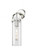 Pilaster - 1 Light - 4 inch Glass - Polished Nickel - Sconce (3442|413-1W-PN-4CL-LED)