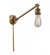 Bare Bulb - 1 Light - 5 inch - Brushed Brass -Adjustable Swing Arm (3442|237-BB)
