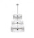 Serephina 36 Inch 3 Tiers Crystal Round Chandelier Light in Chrome (758|6200G36L3C)
