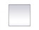 Metal Frame Square Mirror 48 inch in Black (758|MR44848BK)