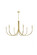 Layne 55 inch chandelier in Brass (758|LD722D55BR)