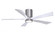 IR5HLK five-blade flush mount paddle fan in Brushed Pewter finish with 52” Matte White blades an (230|IR5HLK-BP-MWH-52)