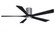IR5HLK five-blade flush mount paddle fan in Brushed Pewter finish with 60” Matte Black blades an (230|IR5HLK-BP-BK-60)