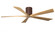 Irene-5H three-blade flush mount paddle fan in Walnut finish with 60” Light Maple tone blades.  (230|IR5H-WN-LM-60)