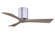 Irene-3H three-blade flush mount paddle fan in Brushed Nickel finish with 42” Gray Ash tone blad (230|IR3H-BN-GA-42)