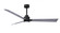 Alessandra 3-blade transitional ceiling fan in matte black finish with barnwood blades. Optimized fo (230|AKLK-BK-BW-56)