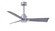 Alessandra 3-blade transitional ceiling fan in brushed nickel finish with barnwood blades. Optimized (230|AK-BN-BW-42)