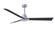 Alessandra 3-blade transitional ceiling fan in brushed nickel finish with matte black blades. Optimi (230|AK-BN-BK-56)