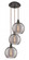 Athens Deco Swirl - 3 Light - 17 inch - Oil Rubbed Bronze - Cord hung - Multi Pendant (3442|113B-3P-OB-G1213-10SM)