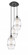 Vaz - 3 Light - 15 inch - Matte Black - Cord hung - Multi Pendant (3442|113B-3P-BK-G557-8CL)