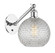 Athens - 1 Light - 8 inch - Polished Chrome - Adjustable Sconce (3442|317-1W-PC-G122C-8CL)