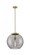 Athens Deco Swirl - 1 Light - 16 inch - Brushed Brass - Cord hung - Pendant (3442|221-1S-BB-G1213-16SM)