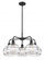 Rochester - 5 Light - 26 inch - Matte Black - Chandelier (3442|516-5CR-BK-G556-8CL)