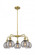 Athens Deco Swirl - 5 Light - 24 inch - Brushed Brass - Chandelier (3442|516-5CR-BB-G1213-6SM)