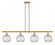 Athens - 4 Light - 48 inch - Satin Gold - Cord hung - Island Light (3442|516-4I-SG-G122C-8CL)